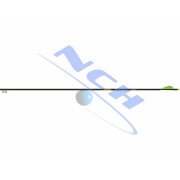 Gold Tip Arrow Fletched Velocity XT with Vanes