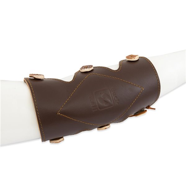 Bucktrail Traditional Armguards BREEZE 20cm Brown Leather