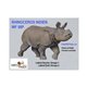 Natur Foam 3D Target INDIAN RHINOCEROS